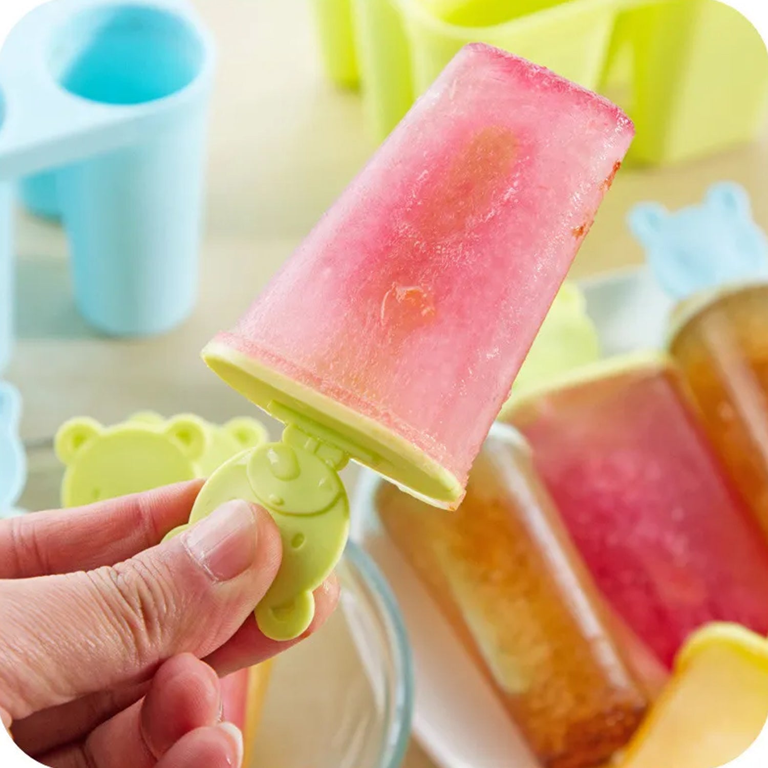 Plastic 6 Grid / Compartment sicle Ice Cream Mold (1 Pc) Plastic 6 Grid / Compartment sicle Ice Cream Mold (1 Pc)